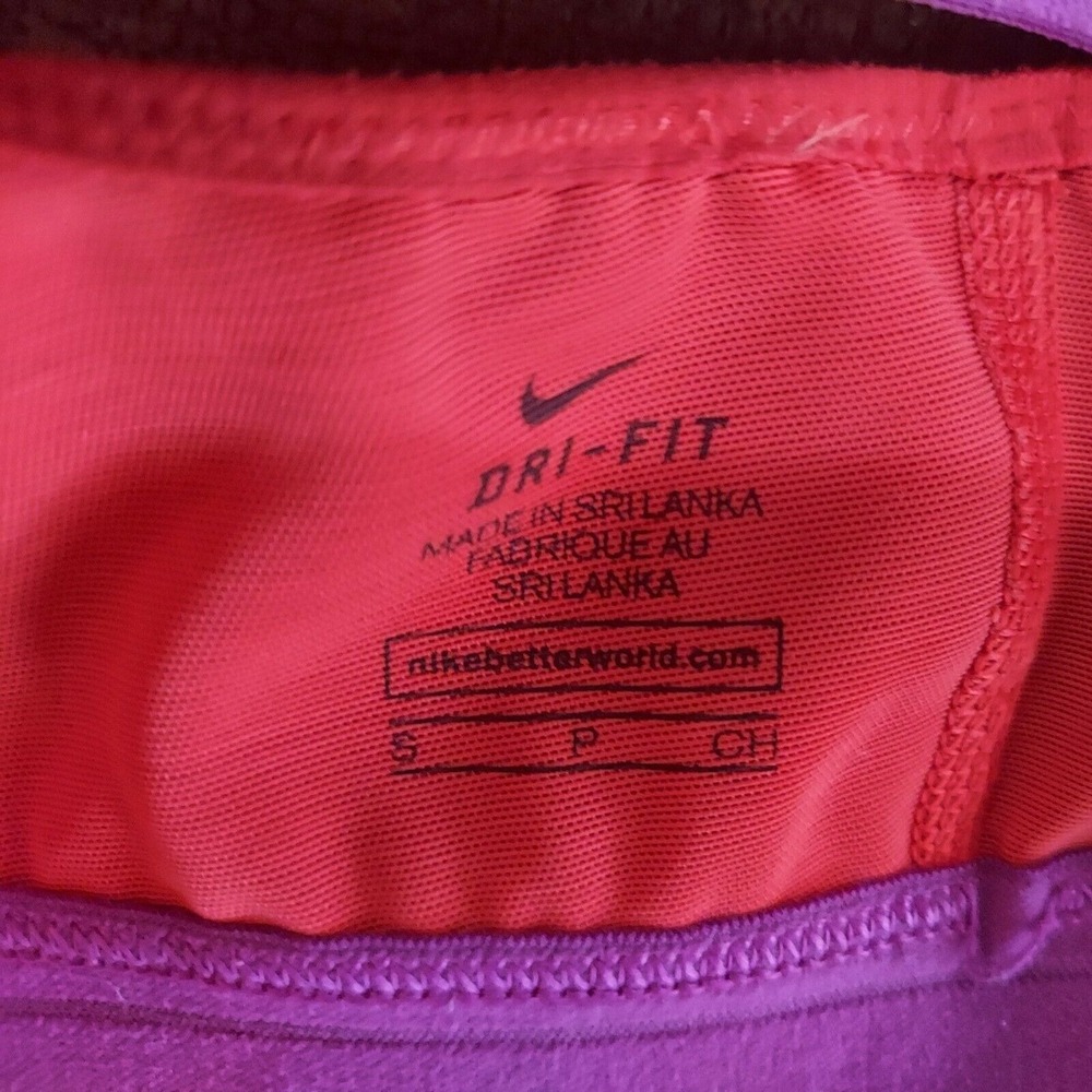 NIKE PRO FIERCE Dri-Fit Medium Support Sports Bra 620279 Crimson Purple Small S - Picture 6 of 7